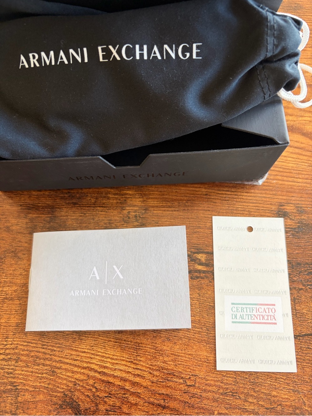 Armani Exchange Shiny Crystal EyeGlasses Frame with Authentication AX 3048 NWT - Picture 9 of 9
